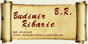 Budimir Ribarić vizit kartica